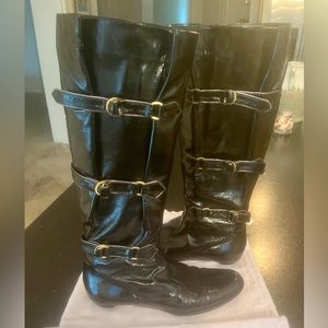 Jimmy Choo Black Leather Boots